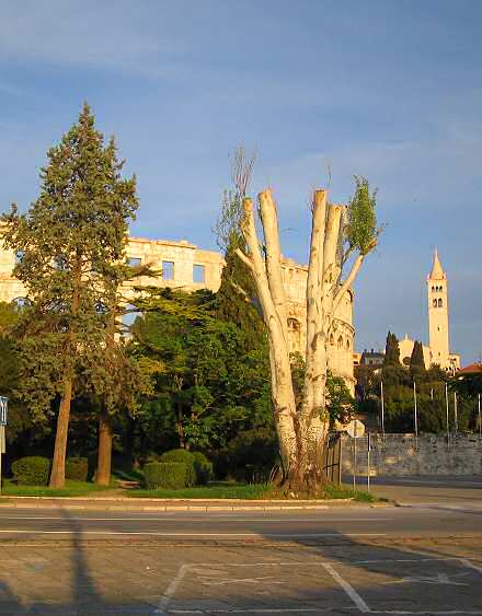 Kasno popodne pokraj Arene i crkve sv.Antona