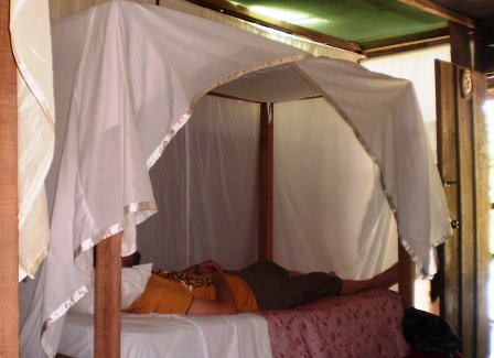 Bankar na odmoru uz Amazonu.